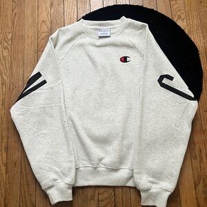 White/light grey champions crew neck